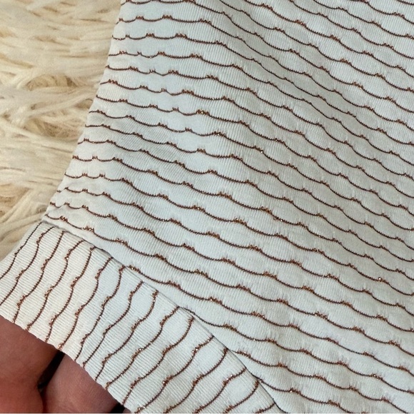 Eberjey one-piece girl swimsuit stripes bow adjustable straps 6 years ivory - Picture 2 of 5